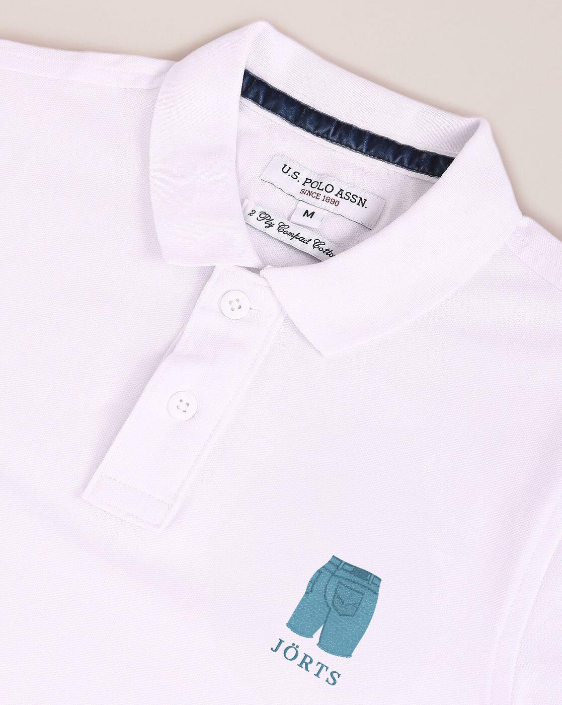 Jorts White Polo